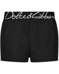Dolce & Gabbana - Bañador bóxer corto con logotipo Dolce&Gabbana - Lyst