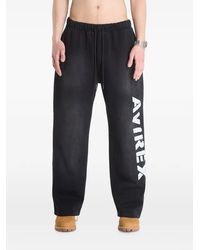 Avirex - Logo-Print Track Pants - Lyst
