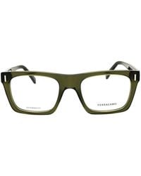 Ferragamo - Rectangle-Frame Glasses - Lyst