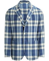 Polo Ralph Lauren - Plaid Cotton Blazer - Lyst