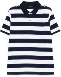 Paul & Shark - Double Cotton Striped Polo Shirt - Lyst