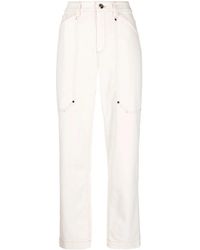 Brunello Cucinelli - Contrast-stitching Straight-leg Jeans - Lyst