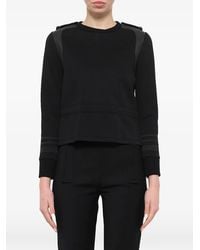 Neil Barrett - Leather Details Sweatshirt - Lyst