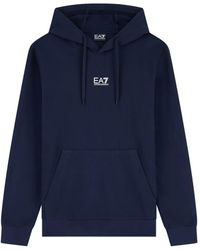 EA7 - Hoodie Van Stretch-Katoen - Lyst