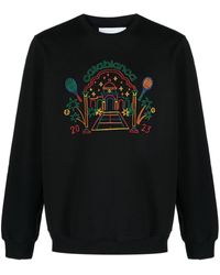 Casablancabrand - Rainbow Crayon Temple Organic-cotton Sweatshirt - Lyst