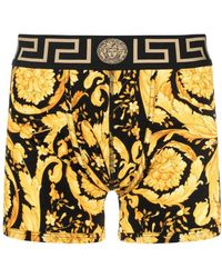 Versace - Barocco stretch-cotton boxers - Lyst