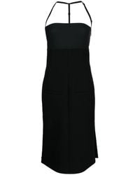 Courreges - Bigout Halterneck Midi Dress - Lyst