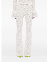 MSGM - Flared Broek - Lyst