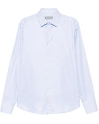 Canali - Long-Sleeved Cotton Shirt - Lyst