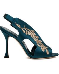 Manolo Blahnik - Sandales Pancrabonu 105 Mm À Bride Arrière - Lyst