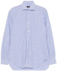 Barba Napoli - Striped Long-Sleeve Shirt - Lyst