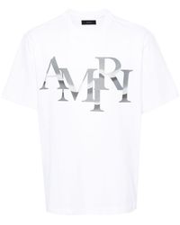 Amiri - Camiseta Staggered Chrome - Lyst