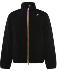 K-Way - Logo-Patch Jacket - Lyst