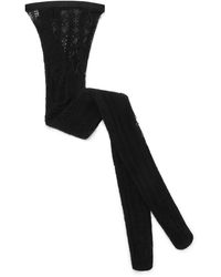 Dolce & Gabbana - Collant Con Dettaglio Cut-Out - Lyst