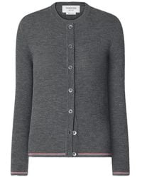 Thom Browne - Cardigan En Laine Côtelée - Lyst