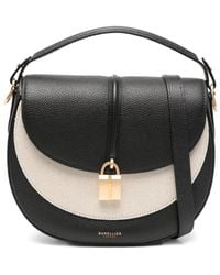 DeMellier London - Kleine The Siena Saddle Halvemaanvormige Tas Met Hangslot - Lyst