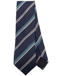 Paul Smith - Diagonal-stripe Twill Silk Tie - Lyst