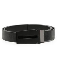 Ferragamo - Double Adjus Leather Belt - Lyst