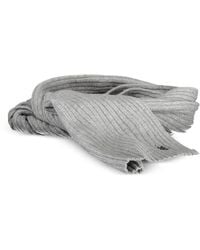 U.S. POLO ASSN. - Ribbed-Knit Logo-Embroidered Scarf - Lyst