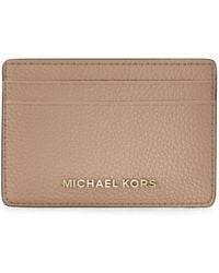 Michael Kors - Grained-Leather Card Holder - Lyst
