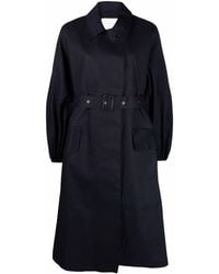 Cecilie Bahnsen - Helen Belted Puff-sleeve Trench Coat - Lyst