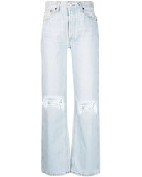 RE/DONE - Jeans Met Wijde Pijpen - Lyst