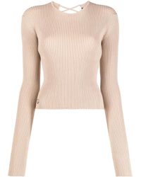 Philipp Plein - Lace-Up Detail Knitted Top - Lyst