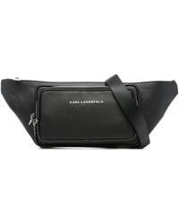 Karl Lagerfeld - Leren Clutch Met Ritssluiting - Lyst