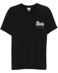 KENZO - T-Shirt Happy Tiger En Coton - Lyst