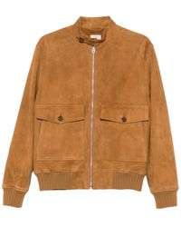Fursac - Zip-Up Suede Jacket - Lyst