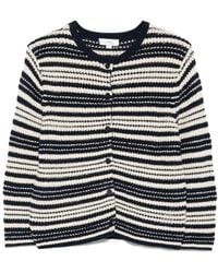 Vince - Striped Buttoned Cardigan - Lyst