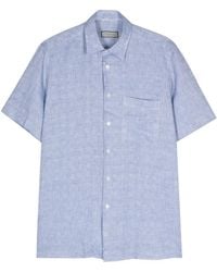 Canali - Short-Sleeve Linen Shirt - Lyst