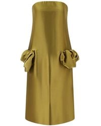 Ferragamo - Liquid Lamé Dress - Lyst