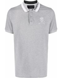 Philipp Plein - Logo Embroidered Polo Shirt - Lyst