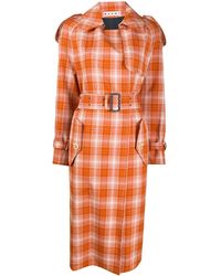 Marni Trenchcoat In Boxy-fit - Oranje