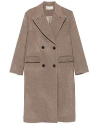 Tory Burch - Double-Breasted Wool Coat - Lyst