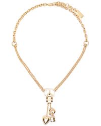 Chloé - Mini Paddington Heart Padlock-Pendant Necklace - Lyst