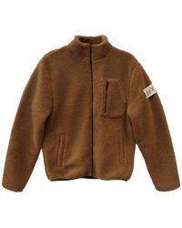 HTC - Zip-Up Teddy Jacket - Lyst