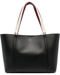 Bally - Large Code Leather Tote Bag - Lyst