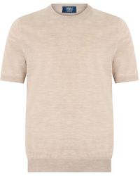 Fedeli - Ribbed-Trim T-Shirt - Lyst