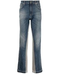Represent - Two-Tone Straight-Leg Jeans - Lyst