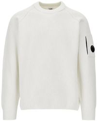 C.P. Company - Lens-Detail Ribbed-Knit Sweater - Lyst