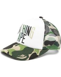 A Bathing Ape - Baseballkappe mit grafischem Print - Lyst