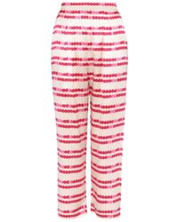 Eres - Roméo Heart-print Silk Pyjama Trousers - Lyst