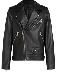 KARL LAGERFELD - Essential Leather Jacket - Lyst