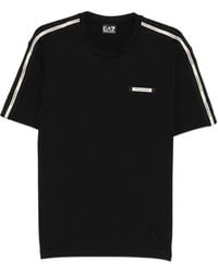 EA7 - Logo-Detail T-Shirt - Lyst