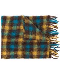 ANDERSSON BELL Gingham-check Fringed Scarf - Brown