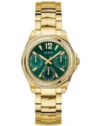 Guess - Crystal-Embellished 36Mm Watch - Lyst