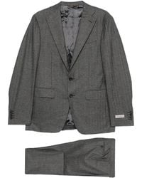 Canali - Herringbone-Pattern Wool Suit - Lyst