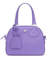★送料関税込★Courreges AC スタッド レザー ボウリングバッグ Courrèges AC スタッズ ボウラーバッグ | ブラック | FARFETCH JP